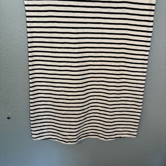 Boden Navy White Stripe Crewneck Mini Dress Short Sleeve Sz 6 Preppy Casual Boho - Picture 5 of 10